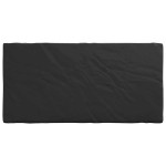 vidaXL Copertă pentru masă Simplu Negru 102 x 202 x 15 cm țesătură