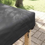 vidaXL Copertă pentru masă Simplu Negru 102 x 202 x 15 cm țesătură