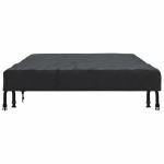 vidaXL Copertă pentru masă Simplu Negru 102 x 202 x 15 cm țesătură