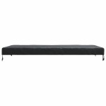 vidaXL Copertă pentru masă Simplu Negru 102 x 202 x 15 cm țesătură