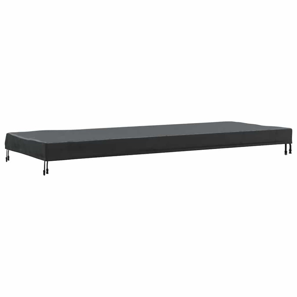 vidaXL Copertă pentru masă Simplu Negru 102 x 202 x 15 cm țesătură