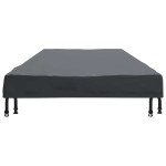 vidaXL Copertă pentru masă Simplu Negru 102 x 202 x 15 cm țesătură