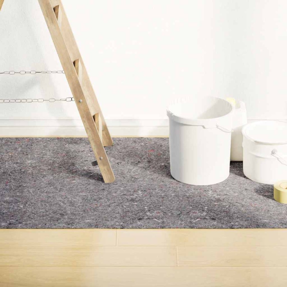 vidaXL Lână anti-alunecare pentru vopsit 10 m 180 g/m² gri