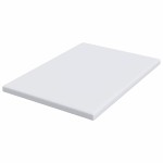 vidaXL Suport pentru saltea Alb 140 x 190 x 7 cm Material jacquard