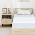vidaXL Saltele Alb 80 x 200 cm Țesătură jacquard din poliester 100% vidaXL Saltele Alb 80 x 200 cm Țesătură jacquard din poliester 100%