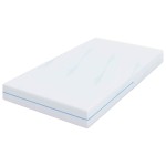 vidaXL Saltele Alb 90 x 190 cm Țesătură jacquard din poliester 100% vidaXL Saltele Alb 90 x 190 cm Țesătură jacquard din poliester 100%