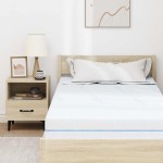 vidaXL Saltele Alb 90 x 190 cm Țesătură jacquard din poliester 100% vidaXL Saltele Alb 90 x 190 cm Țesătură jacquard din poliester 100%