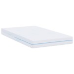 vidaXL Saltele Alb 90 x 200 cm Țesătură jacquard din poliester 100% vidaXL Saltele Alb 90 x 200 cm Țesătură jacquard din poliester 100%