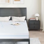vidaXL Saltele Alb 140 x 200 cm Țesătură jacquard din poliester 100% vidaXL Saltele Alb 140 x 200 cm Țesătură jacquard din poliester 100%
