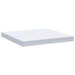 vidaXL Saltele Alb 200 x 200 cm Țesătură jacquard din poliester 100% vidaXL Saltele Alb 200 x 200 cm Țesătură jacquard din poliester 100%