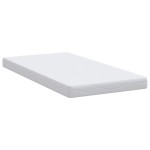vidaXL Saltele Alb 90 x 200 cm Țesătură din 100% poliester vidaXL Saltele Alb 90 x 200 cm Țesătură din 100% poliester