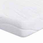 vidaXL Saltele Alb 100 x 200 cm Țesătură din 100% poliester vidaXL Saltele Alb 100 x 200 cm Țesătură din 100% poliester