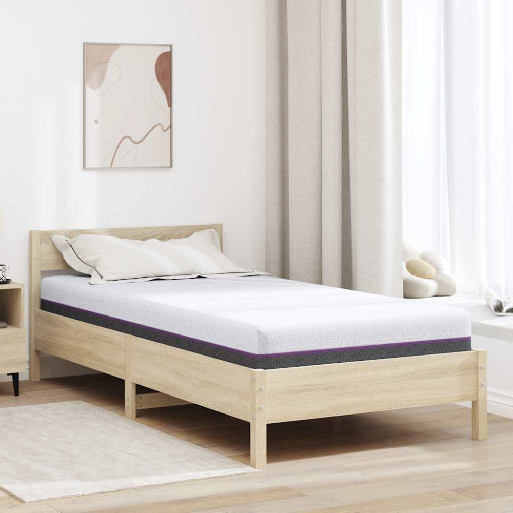 vidaXL Saltele Alb, Gri 90 x 200 cm
