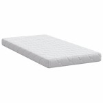 vidaXL Saltea cu strat de nucă de cocos Alb 140 x 70 cm Spumă PU