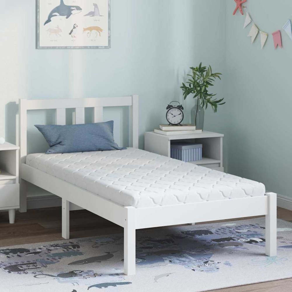 vidaXL Saltele Alb 160 x 80 cm Țesătură din 100% poliester