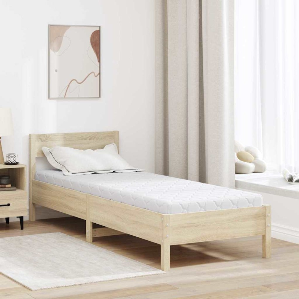 vidaXL Saltele Alb 200 x 80 cm Țesătură din 100% poliester