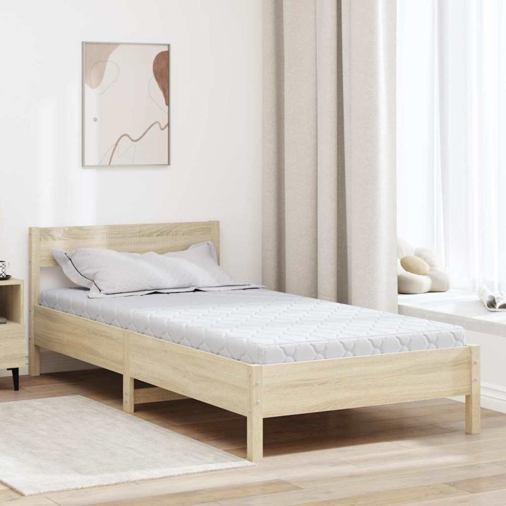vidaXL Saltele Alb 200 x 90 cm Țesătură din 100% poliester