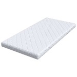 vidaXL Saltele Alb 200 x 120 cm Țesătură din 100% poliester vidaXL Saltele Alb 200 x 120 cm Țesătură din 100% poliester