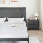 vidaXL Saltele Alb 200 x 180 cm Țesătură din 100% poliester vidaXL Saltele Alb 200 x 180 cm Țesătură din 100% poliester