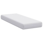 vidaXL Saltea Alb 70 x 200 cm Arcuri din buzunar