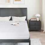 vidaXL Saltele Alb 140 x 190 cm Țesătură din 100% poliester vidaXL Saltele Alb 140 x 190 cm Țesătură din 100% poliester