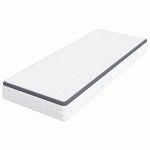 vidaXL Saltele Alb, Gri 70 x 200 cm Țesătură tricotată vidaXL Saltele Alb, Gri 70 x 200 cm Țesătură tricotată