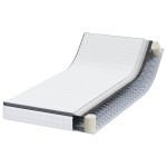 vidaXL Saltele Alb, Gri 90 x 190 cm Țesătură tricotată vidaXL Saltele Alb, Gri 90 x 190 cm Țesătură tricotată