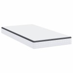 vidaXL Saltele Alb, Gri 90 x 190 cm Țesătură tricotată vidaXL Saltele Alb, Gri 90 x 190 cm Țesătură tricotată