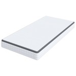 vidaXL Saltele Alb, Gri 100 x 200 cm Țesătură tricotată vidaXL Saltele Alb, Gri 100 x 200 cm Țesătură tricotată