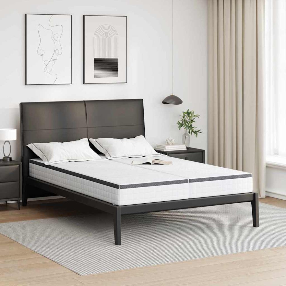 vidaXL Saltele 2 pcs Alb, Gri 70 x 190 cm Țesătură tricotată