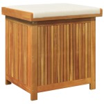 vidaXL Cutie de perne de exterior 60x50x61 cm din lemn masiv de salcâm vidaXL Cutie de perne de exterior 60x50x61 cm din lemn masiv de salcâm