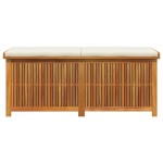 vidaXL Cutie de perne de exterior 150x50x60,5 cm lemn masiv de salcâm
