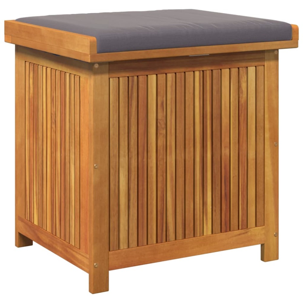 vidaXL Cutie de perne de exterior 60x50x61 cm din lemn masiv de salcâm