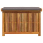 vidaXL Cutie de perne de exterior 90x50x60,5 cm lemn masiv de salcâm vidaXL Cutie de perne de exterior 90x50x60,5 cm lemn masiv de salcâm