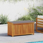 vidaXL Cutie de perne de exterior 113x50x60,5 cm lemn masiv de salcâm vidaXL Cutie de perne de exterior 113x50x60,5 cm lemn masiv de salcâm