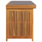 vidaXL Cutie de perne de exterior 113x50x60,5 cm lemn masiv de salcâm vidaXL Cutie de perne de exterior 113x50x60,5 cm lemn masiv de salcâm