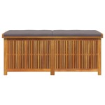 vidaXL Cutie de perne de exterior 150x50x60,5 cm lemn masiv de salcâm