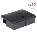 vidaXL Capcane pentru șoareci 20 buc Negru 13x10x4 cm vidaXL Capcane pentru șoareci 20 buc Negru 13x10x4 cm