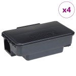 vidaXL Capcane pentru șoareci 4 buc Negru 22x12,5x7,5 cm vidaXL Capcane pentru șoareci 4 buc Negru 22x12,5x7,5 cm