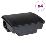 vidaXL Capcane pentru șoareci 4 buc Negru 23x19x9,5 cm vidaXL Capcane pentru șoareci 4 buc Negru 23x19x9,5 cm