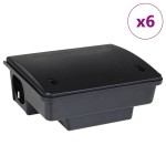 vidaXL Capcane pentru șoareci 6 buc Negru 23x19x9,5 cm vidaXL Capcane pentru șoareci 6 buc Negru 23x19x9,5 cm