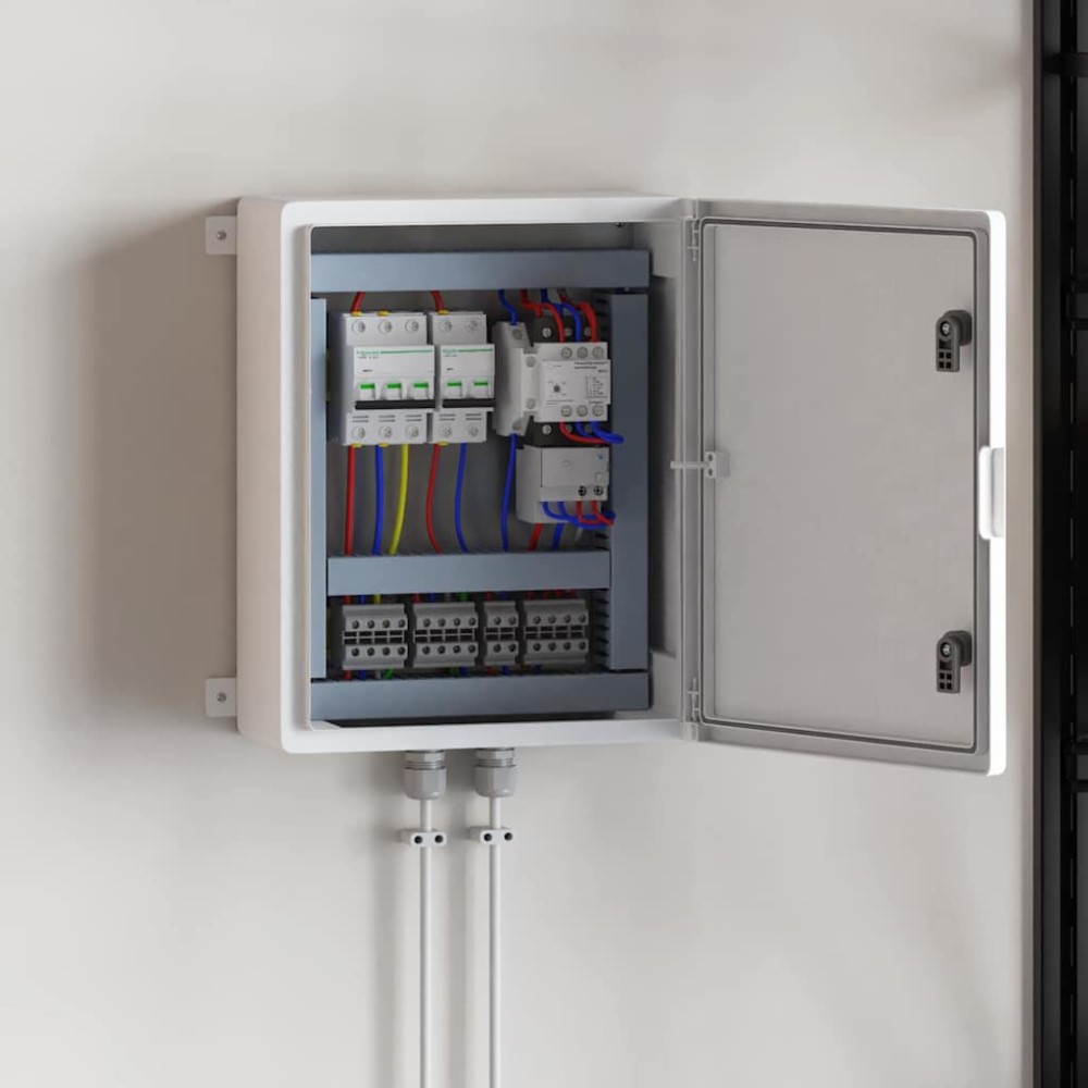 vidaXL Cabinet de Control Gri 40 x 24 x 50 cm Plastic ABS