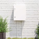 vidaXL Dulap de control Gri 40 x 24 x 50 cm Plastic ABS