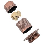 vidaXL Suporturi de lampă 2 buc Roșu Bronz E27 vidaXL Suporturi de lampă 2 buc Roșu Bronz E27