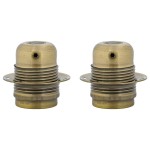 vidaXL Suporturi de lampă 2 buc Bronz E27 vidaXL Suporturi de lampă 2 buc Bronz E27