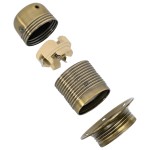 vidaXL Suporturi de lampă 2 buc Bronz E27 vidaXL Suporturi de lampă 2 buc Bronz E27