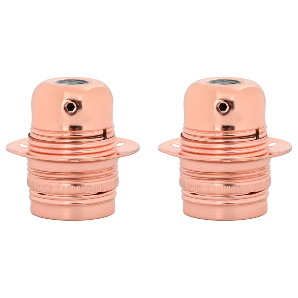 vidaXL Suporturi de lampă 2 buc Rose Gold E27