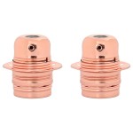 vidaXL Suporturi de lampă 2 buc Rose Gold E27 vidaXL Suporturi de lampă 2 buc Rose Gold E27