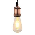 vidaXL Suporturi de lampă 2 buc Roșu Bronz E27 vidaXL Suporturi de lampă 2 buc Roșu Bronz E27