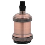 vidaXL Suporturi de lampă 2 buc Roșu Bronz E27 vidaXL Suporturi de lampă 2 buc Roșu Bronz E27